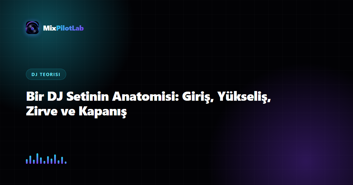Bir DJ Setinin Anatomisi: Giriş, Yükseliş, Zirve ve Kapanış
