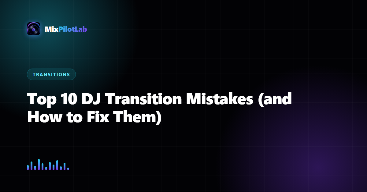 Top 10 DJ Transition Mistakes (and How to Fix Them)